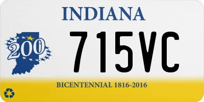 IN license plate 715VC