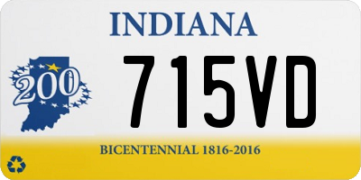IN license plate 715VD