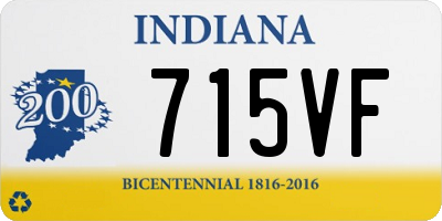 IN license plate 715VF