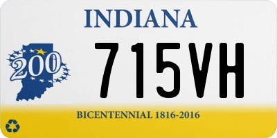 IN license plate 715VH