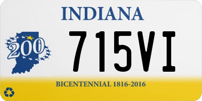 IN license plate 715VI