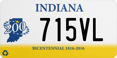 IN license plate 715VL