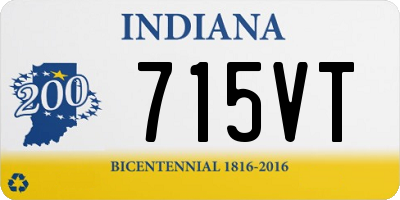 IN license plate 715VT