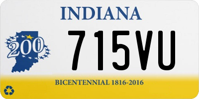 IN license plate 715VU