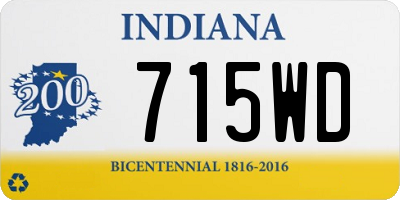 IN license plate 715WD