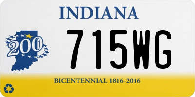 IN license plate 715WG