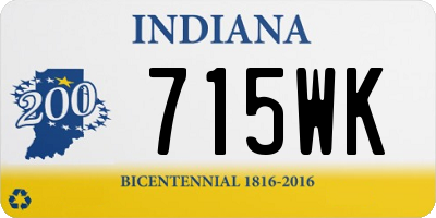 IN license plate 715WK
