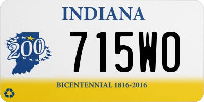 IN license plate 715WO