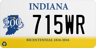 IN license plate 715WR