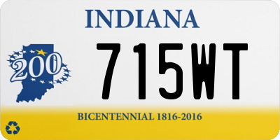 IN license plate 715WT