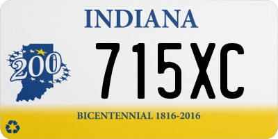 IN license plate 715XC