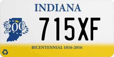 IN license plate 715XF