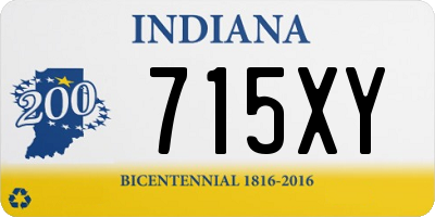 IN license plate 715XY