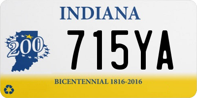 IN license plate 715YA