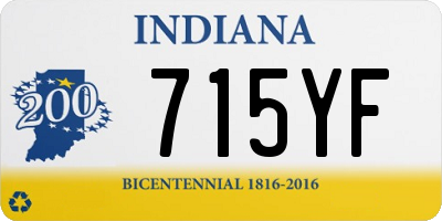 IN license plate 715YF
