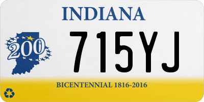 IN license plate 715YJ