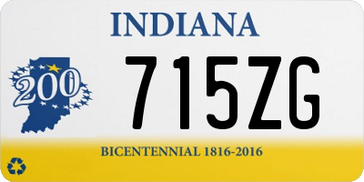 IN license plate 715ZG