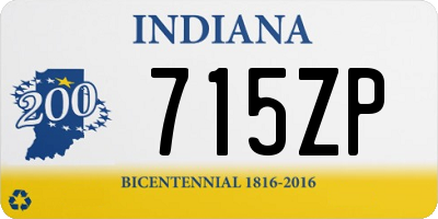 IN license plate 715ZP