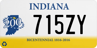 IN license plate 715ZY