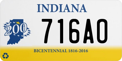 IN license plate 716AO