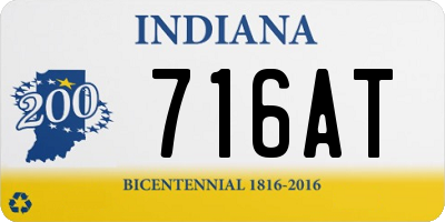 IN license plate 716AT