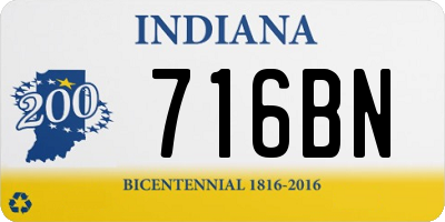 IN license plate 716BN