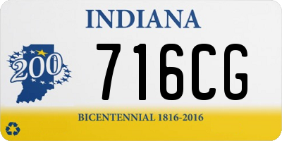 IN license plate 716CG