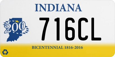 IN license plate 716CL