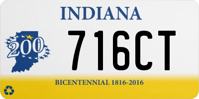 IN license plate 716CT