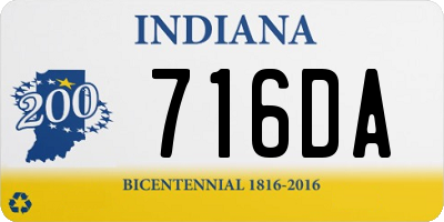 IN license plate 716DA