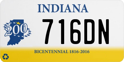 IN license plate 716DN