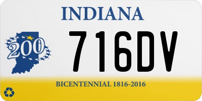 IN license plate 716DV