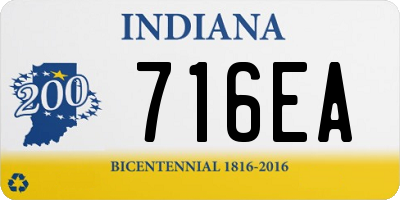 IN license plate 716EA