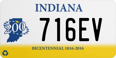 IN license plate 716EV