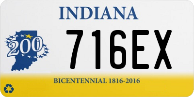 IN license plate 716EX