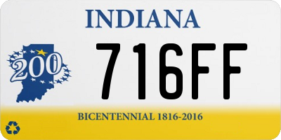 IN license plate 716FF