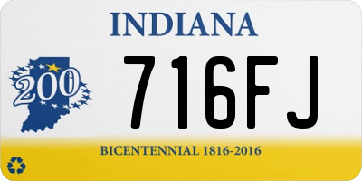 IN license plate 716FJ