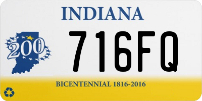 IN license plate 716FQ
