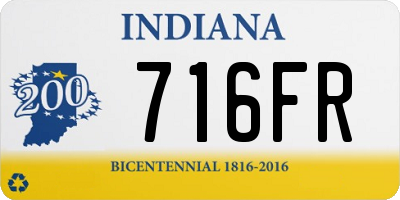 IN license plate 716FR