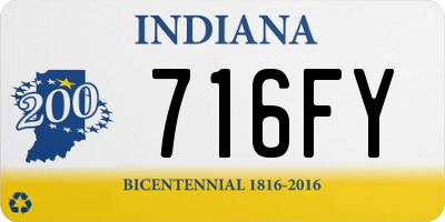 IN license plate 716FY