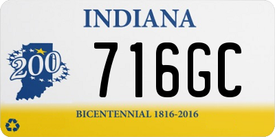 IN license plate 716GC