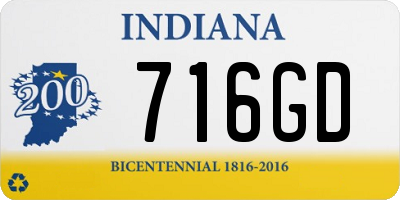 IN license plate 716GD