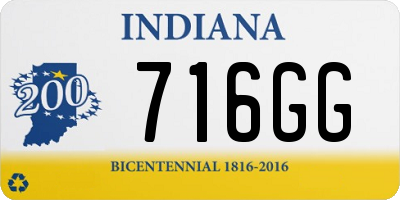 IN license plate 716GG