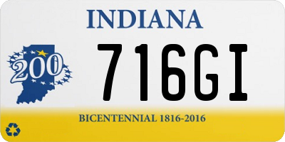 IN license plate 716GI