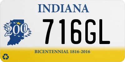 IN license plate 716GL