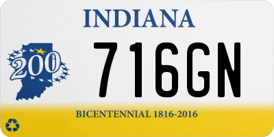 IN license plate 716GN