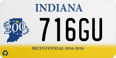 IN license plate 716GU