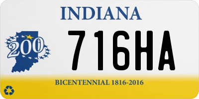 IN license plate 716HA