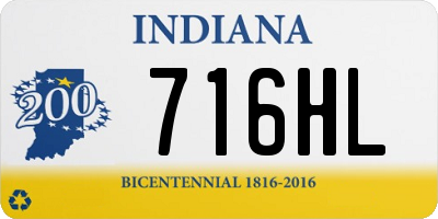 IN license plate 716HL