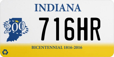 IN license plate 716HR
